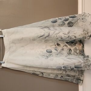 Rachel Zoe Elegant Sage Floral Skirt